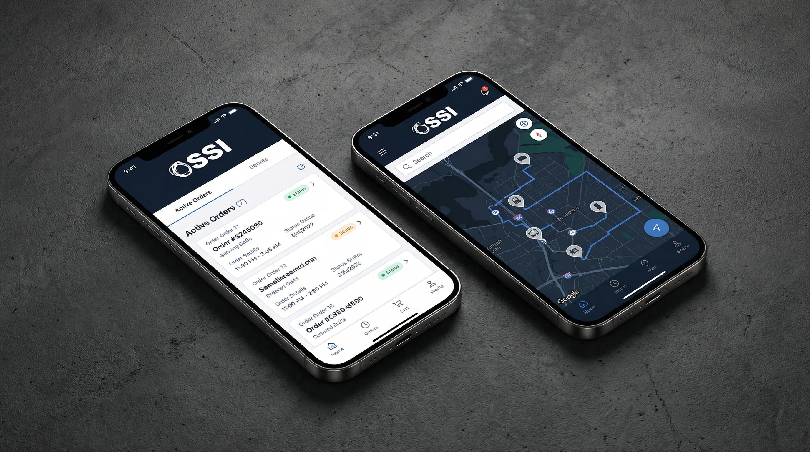 OSSI custom mobile apps for order management and asset tracking